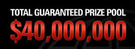 This years WCOOP has $40 Million being given away!